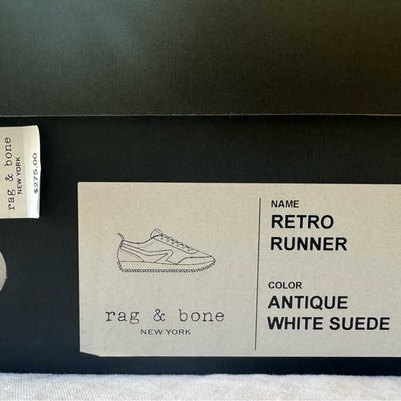 Rag & Bone Retro Runner in Antique White Suede - Picture 10 of 10